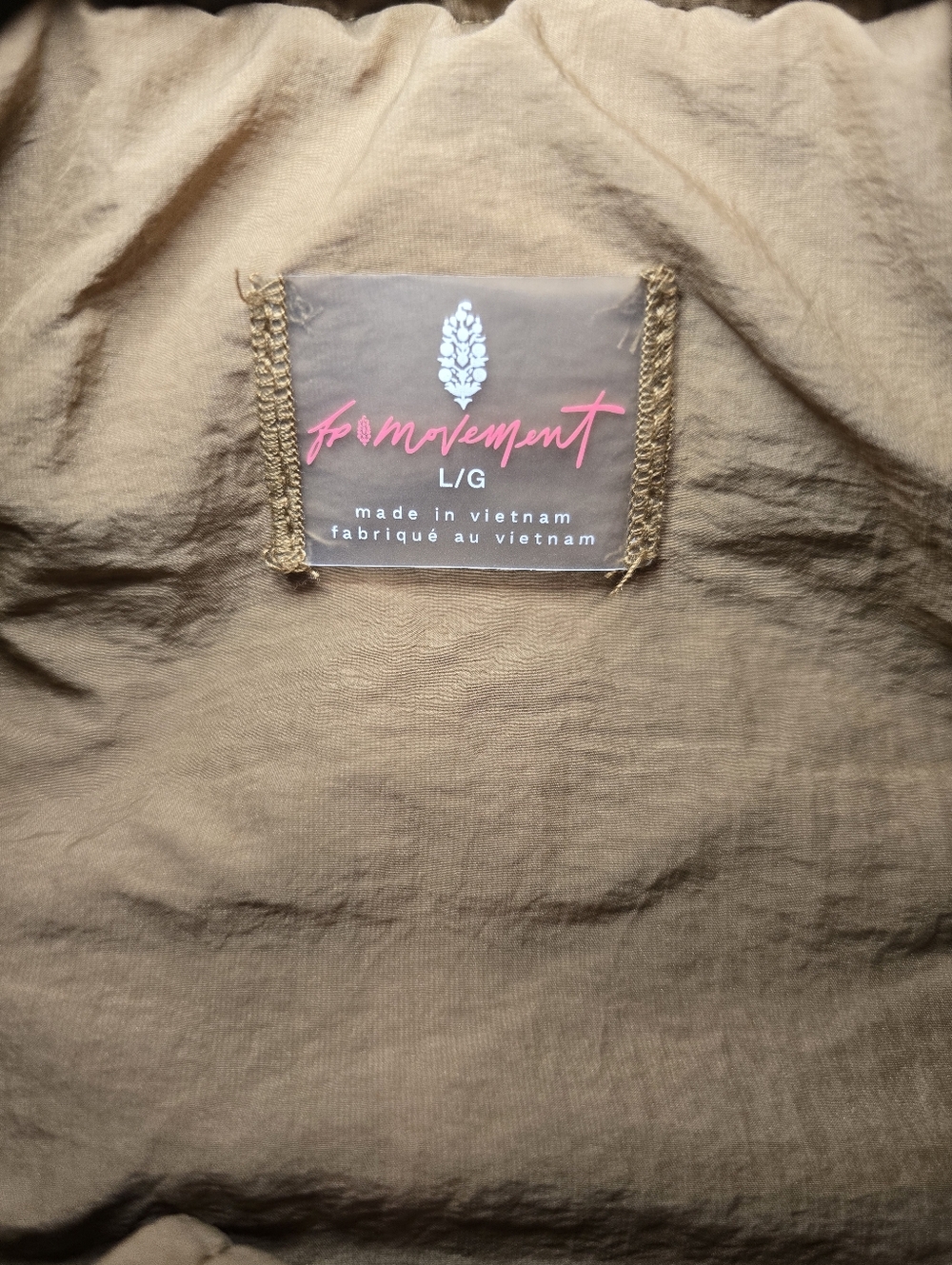 NWT FP Movement Scout It Out Fleece Vest Twig Brown Tan Snap Closure Size Large - Picture 9 of 14